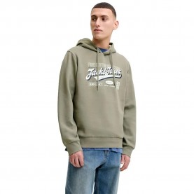 суичър,мъжки,пуловери,jack,&,jones,logo,hoodie,green,(vetiver)