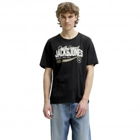 Тениска Jack & jones Logo short sleeve T-shirt - Black (Black) тениска,мъжки,тениски,дамски,тениски,jack,&,jones,logo,short,sleeve,t,shirt,black,(black)