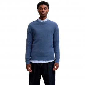 Блуза Jack & jones Ryder sweater - Blue (Turbulence / Twist) блуза,мъжки,пуловери,дамски,пуловери,jack,&,jones,ryder,sweater,blue,(turbulence,twist)