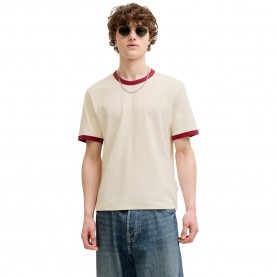 тениска,мъжки,тениски,дамски,тениски,jack,&,jones,savona,ringer,short,sleeve,t,shirt,beige,(antique,white)