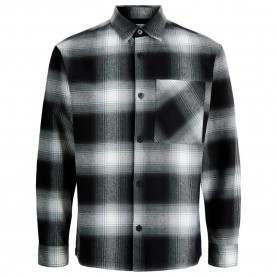 Карирана риза Jack & jones Son overshirt - Grey (Asphalt / Check) карирана,риза,мъжки,якета,дамски,якета,и,палта,jack,&,jones,son,overshirt,grey,(asphalt,check)