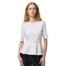 Тениска Pieces Alisa short sleeve T-shirt - White (Bright White) тениска,мъжки,тениски,дамски,тениски,pieces,alisa,short,sleeve,t,shirt,white,(bright,white)
