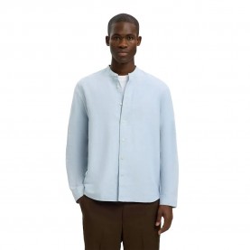 Риза с дълъг ръкав Selected Regclay Linen long sleeve shirt - Blue (Dusty Blue / Mixed White) риза,с,дълъг,ръкав,дамски,ризи,мъжки,ризи,selected,regclay,linen,long,sleeve,shirt,blue,(dusty,blue,mixed,white)