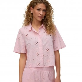 Риза с къс ръкав Vero moda Eliza short sleeve shirt - Pink (Pink A Boo) риза,с,къс,ръкав,дамски,ризи,мъжки,ризи,vero,moda,eliza,short,sleeve,shirt,pink,(pink,a,boo)
