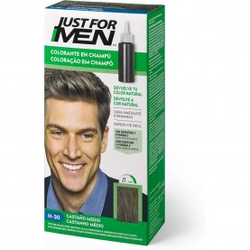 Just for men Medium Brown Shampoo 30ml Hair Dyes - Green хигиена,коса,just,for,men,medium,brown,shampoo,30ml,hair,dyes,green