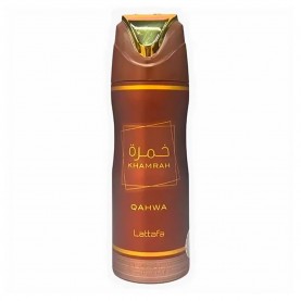 хигиена,тяло,lattafa,khamrah,qahwa,200ml,spray,deodorant,brown