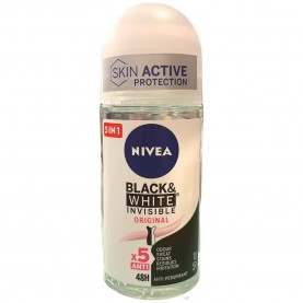 хигиена,тяло,nivea,black,&,white,invisible,fresh,50ml,roll,on,deodorant,beige