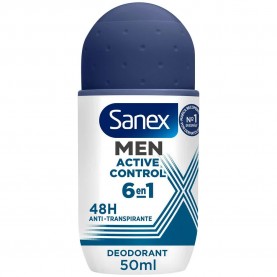 Sanex Active Control 50ml Roll-On Deodorant - Blue хигиена,тяло,sanex,active,control,50ml,roll,on,deodorant,blue
