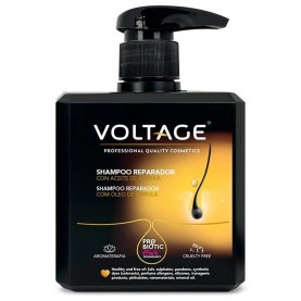 хигиена,коса,voltage,cosmetics,prebiotic,hair,technology,repairing,marula,oil,500ml,shampoo,clear