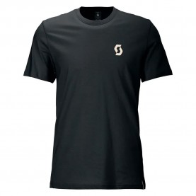 тениска,мъжки,тениски,дамски,тениски,scott,backprint,short,sleeve,t,shirt,black,(black)