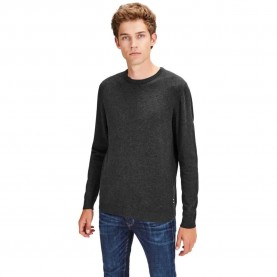 блуза,мъжки,пуловери,дамски,пуловери,jack,&,jones,essential,basic,knitted,sweater,refurbished,grey,(dark,grey,melange)