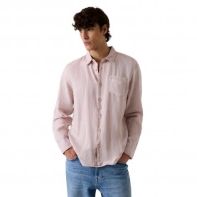 риза,с,дълъг,ръкав,дамски,ризи,мъжки,ризи,guess,eco,napa,linen,regular,fit,long,sleeve,shirt,pink,(mellow,pink,multi)