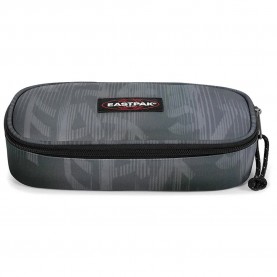 Eastpak Oval Single pencil case - Grey (Letter Dye Black) ученически,принадлежности,eastpak,oval,single,pencil,case,grey,(letter,dye,black)