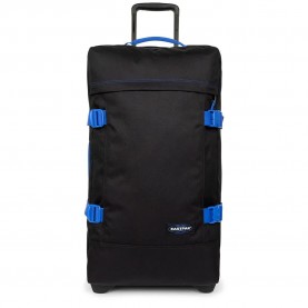 Eastpak Tranverz L 121L trolley bag - Black (Kontrast Black Blue) куфари,eastpak,tranverz,l,121l,trolley,bag,black,(kontrast,black,blue)