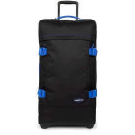 Eastpak Tranverz M 78L trolley bag - Black (Kontrast Black Blue) куфари,eastpak,tranverz,m,78l,trolley,bag,black,(kontrast,black,blue)