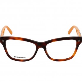 Dsquared DQ5138-52 53/15/140 woman glasses - Brown (Brown / Yellow) очила,dsquared,dq5138,52,53,15,140,woman,glasses,brown,(brown,yellow)