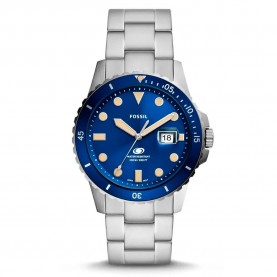 часовник,часовници,fossil,fs5949,42mm,10atm,quartz,analogical,watch,silver,(grey,blue,mineral)