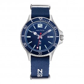 Часовник Nautica NAPABS904 43mm 5ATM Quartz Analogical watch - Blue (Blue / Blue / Mineral) часовник,часовници,nautica,napabs904,43mm,5atm,quartz,analogical,watch,blue,(blue,blue,mineral)