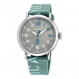 Часовник Nautica NAPLSF019 40mm 5ATM Quartz Analogical watch - Blue (Green / Grey / Mineral) часовник,часовници,nautica,naplsf019,40mm,5atm,quartz,analogical,watch,blue,(green,grey,mineral)