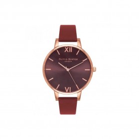часовник,часовници,olivia,burton,ob16bd106,38mm,quartz,analogical,woman,watch,brown,(red,red,mineral)