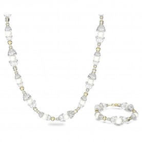 бижутерия,swarovski,set,5610981,necklace,silver,(transparent)