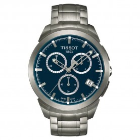 Часовник Tissot T069417440410 43mm 10ATM Quartz Analogical watch - Silver (Grey / Blue / Sapphire) часовник,часовници,tissot,t069417440410,43mm,10atm,quartz,analogical,watch,silver,(grey,blue,sapphire)
