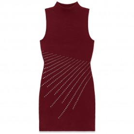 рокля,дамски,поли,и,рокли,guess,jaylene,studded,long,sleeve,short,dress,red,(bet,on,pink,multicolor)
