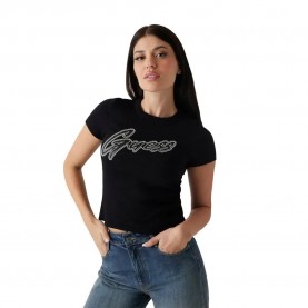 Тениска Guess W5RI68KA0H1 short sleeve T-shirt - Black (Jet Black A996) тениска,мъжки,тениски,дамски,тениски,guess,w5ri68ka0h1,short,sleeve,t,shirt,black,(jet,black,a996)