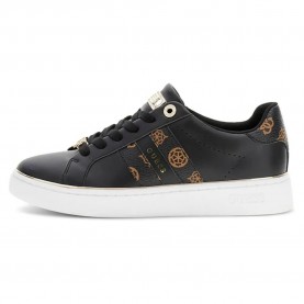 Маратонки Guess Barlie trainers - Black (Black Brown) маратонки,мъжки,маратонки,дамски,маратонки,guess,barlie,trainers,black,(black,brown)