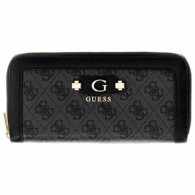 Guess Coleen Logo Large woman wallet - Black (Coal Logo) портфейли,и,портмонета,guess,coleen,logo,large,woman,wallet,black,(coal,logo)