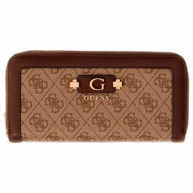 Guess Coleen Logo Large woman wallet - Brown (Latte Logo) портфейли,и,портмонета,guess,coleen,logo,large,woman,wallet,brown,(latte,logo)