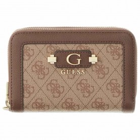 Guess Coleen Logo Medium woman wallet - Brown (Latte Logo) портфейли,и,портмонета,guess,coleen,logo,medium,woman,wallet,brown,(latte,logo)