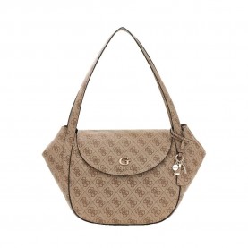 Чанта за през рамо Guess Coleen Logo shoulder bag - Brown (Latte Logo) чанта,за,през,рамо,всички,чанти,guess,coleen,logo,shoulder,bag,brown,(latte,logo)