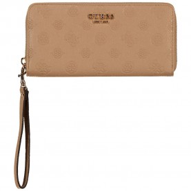 Guess Diana Large woman wallet - Brown (Beige Logo) портфейли,и,портмонета,guess,diana,large,woman,wallet,brown,(beige,logo)