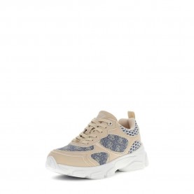 Маратонки Guess Indye trainers - Beige (Cream) маратонки,мъжки,маратонки,дамски,маратонки,guess,indye,trainers,beige,(cream)