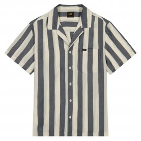Риза с къс ръкав Lee Resort short sleeve shirt refurbished - Beige (Rivet Navy) риза,с,къс,ръкав,дамски,ризи,мъжки,ризи,lee,resort,short,sleeve,shirt,refurbished,beige,(rivet,navy)