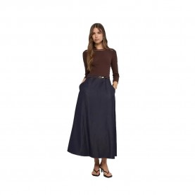 Рокля Salsa jeans 21011543 dress - Blue (Dark Wash) рокля,дамски,поли,и,рокли,salsa,jeans,21011543,dress,blue,(dark,wash)