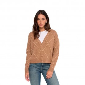 Жилетка Salsa jeans 21011737 cardigan - Brown (Light Brown V1) жилетка,мъжки,пуловери,дамски,пуловери,salsa,jeans,21011737,cardigan,brown,(light,brown,v1)