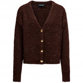 Жилетка Salsa jeans 21011798 cardigan - Brown (Dark Brown V1) жилетка,мъжки,пуловери,дамски,пуловери,salsa,jeans,21011798,cardigan,brown,(dark,brown,v1)
