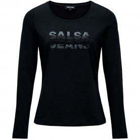 Блуза Salsa jeans 21011836 sweater - Black (Black) блуза,мъжки,пуловери,дамски,пуловери,salsa,jeans,21011836,sweater,black,(black)