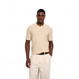 Дънки Salsa jeans 21011930 short sleeve polo - Beige (Light Pearl V3) дънки,дамски,блузи,с,яка,мъжки,блузи,с,яка,salsa,jeans,21011930,short,sleeve,polo,beige,(light,pearl,v3)