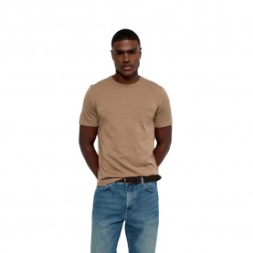 Тениска Salsa jeans 21012012 short sleeve T-shirt - Brown (Medium Beige V1) тениска,мъжки,тениски,дамски,тениски,salsa,jeans,21012012,short,sleeve,t,shirt,brown,(medium,beige,v1)