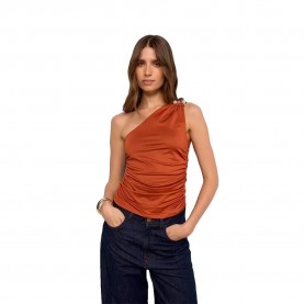 Елек Salsa jeans 21012185 waistcoat - Orange (Dark Orange V1) елек,дамски,сака,salsa,jeans,21012185,waistcoat,orange,(dark,orange,v1)