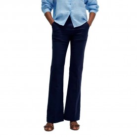 Дънки Salsa jeans Chino Flare Fit high waist pants - Blue (Dark Blue V2) дънки,мъжки,панталони,дамски,панталони,salsa,jeans,chino,flare,fit,high,waist,pants,blue,(dark,blue,v2)
