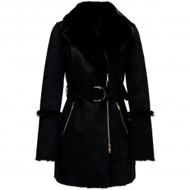 Палто Salsa jeans Diana coat - Black (Black) палто,мъжки,якета,salsa,jeans,diana,coat,black,(black)