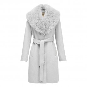 Палто Salsa jeans Gracce Fur coat - Grey (Medium Grey) палто,мъжки,якета,salsa,jeans,gracce,fur,coat,grey,(medium,grey)