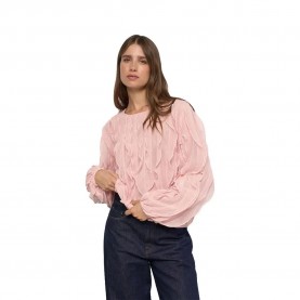 Блуза Salsa jeans Frill Regular Fit sweater - Pink (Medium Pink V1) блуза,мъжки,пуловери,дамски,пуловери,salsa,jeans,frill,regular,fit,sweater,pink,(medium,pink,v1)