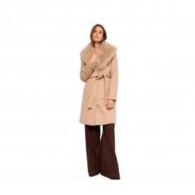 Палто Salsa jeans Gracce Fur coat - Beige (Light Beige V1) палто,мъжки,якета,salsa,jeans,gracce,fur,coat,beige,(light,beige,v1)