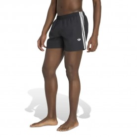 Бански гащета Adidas Originals 3 Stripes 8´´ swimming shorts - Black (Black) бански,гащета,мъжки,бански,костюми,adidas,originals,3,stripes,8´´,swimming,shorts,black,(black)