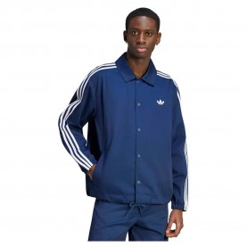Яке Adidas Originals 3 Stripes Coaches jacket - Blue (Night Indigo) яке,мъжки,якета,дамски,якета,и,палта,adidas,originals,3,stripes,coaches,jacket,blue,(night,indigo)